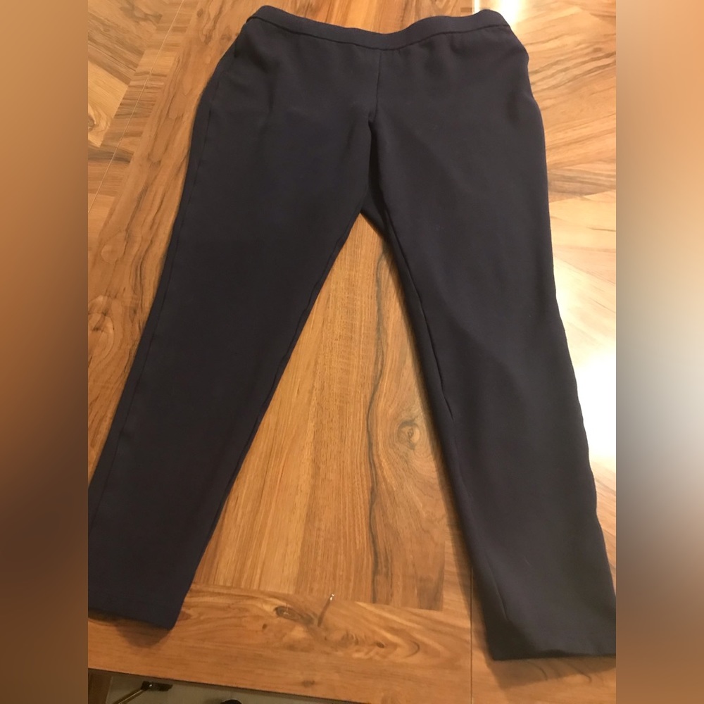 Women’s Navy Blue Slimming pants looks like leggings.